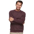 Men's Croft & Barrow&reg; Classic-fit Easy-care Stretch Fleece Sweatshirt, Size: Medium, Drk Purple