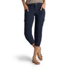 Women's Lee Benson Active Cargo Capris, Size: 8 - Regular, Dark Blue