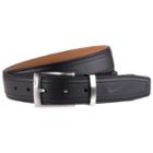Men's Nike G-flex Stretch Pebbled Leather Belt, Size: 38, Black