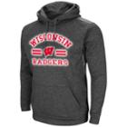 Men's Campus Heritage Wisconsin Badgers Sleet Hoodie, Size: Xxl, Dark Grey