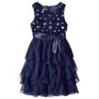 Girls 7-16 & Plus Size American Princess Corkscrew Dress, Size: 12 1/2plus, Blue (navy)