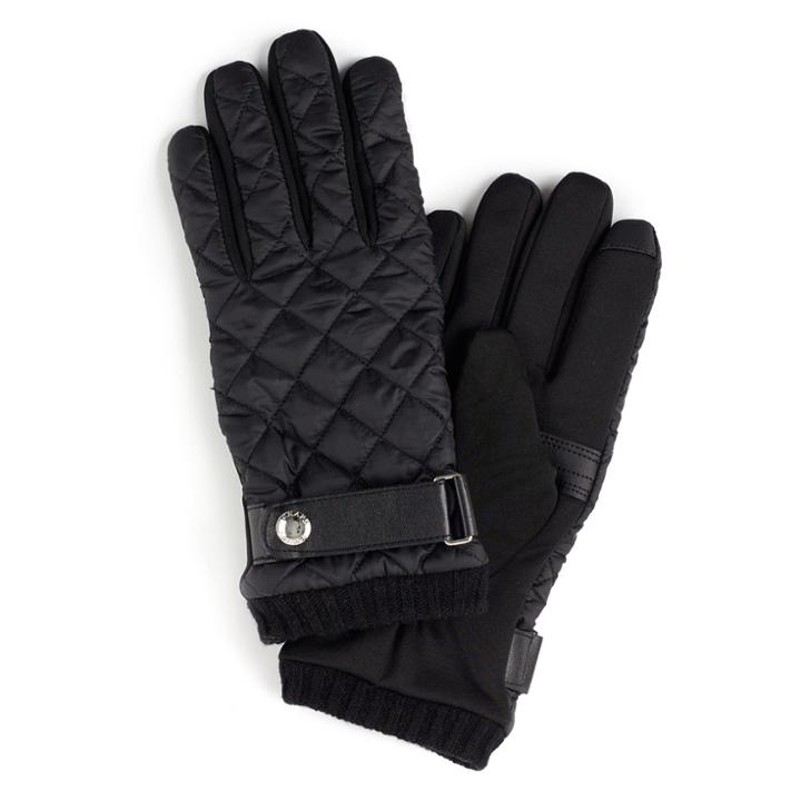 Men's Chaps Quilted Thinsulate Stretch Touchscreen Gloves, Size: Xl, Black