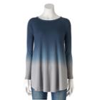 Women's Olivia Sky Ombre Thermal Tunic, Size: Large, Med Grey