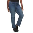 Plus Size Croft & Barrow&reg; Classic Fit Bootcut Jeans, Women's, Size: 24w Short, Dark Blue