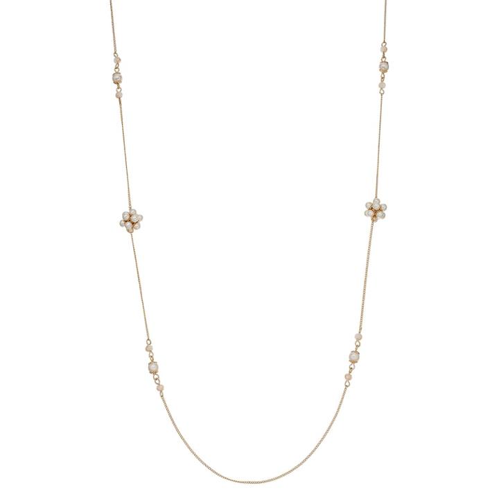 Lc Lauren Conrad Simulated Pearl Long Station Necklace, Women's, White