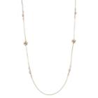 Lc Lauren Conrad Simulated Pearl Long Station Necklace, Women's, White
