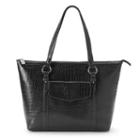 Sorella Marleen Exotic Crocodile Tote, Women's, Black