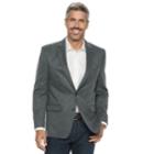 Men's Chaps Classic-fit Patterned Stretch Sport Coat, Size: 38 Short, Grey