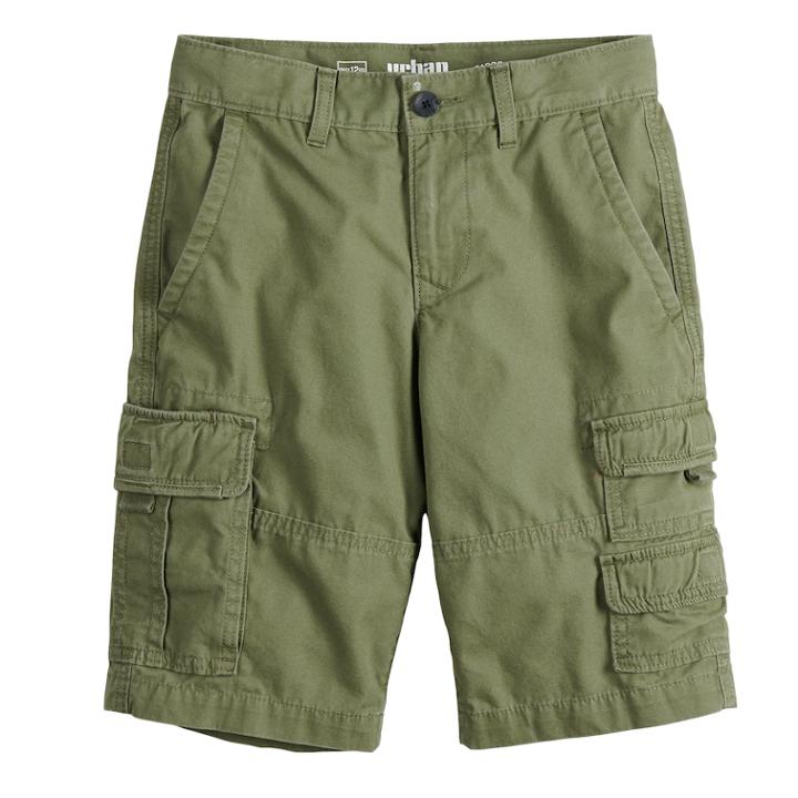 Boys 8-20 Urban Pipeline&reg; Canvas Cargo Shorts, Size: 14, Med Green