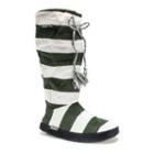 Muk Luks Game Day Women's Tall Slippers, Size: Medium, Dark Green