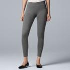 Women's Simply Vera Vera Wang Pull-on Leggings, Size: Xxl, Dark Grey