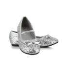 Kids Sparkle Ballerina Costume Shoes, Women's, Size: 2-3, Silver