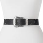 Women's Apt. 9&reg; Western Rhinestone Studded Belt, Size: 1xl, Black