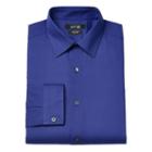 Men's Apt. 9&reg; Slim-fit Dobby Textured Easy-care Dress Shirts, Size: 17.5 36/37, Blue (navy)