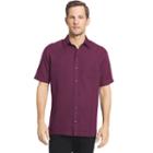 Big & Tall Van Heusen Classic-fit Striped Dobby Button-down Shirt, Men's, Size: Xl Tall, Purple Oth