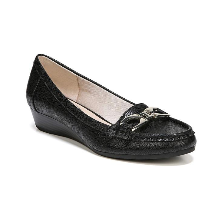 Lifestride Fatima Women's Loafers, Size: 9 Wide, Black