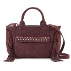 Olivia Miller Vivia Studded Satchel, Women's, Dark Red