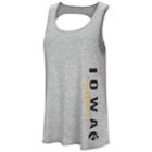 Women's Colosseum Iowa Hawkeyes Twisted Back Tank Top, Size: Medium, Oxford