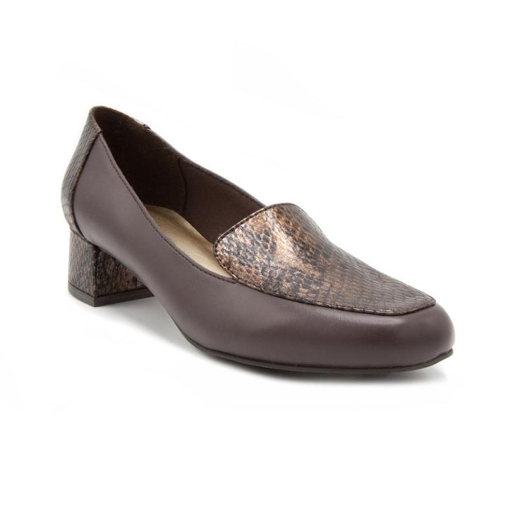 London Fog Fulton Women's High Heel Loafers, Size: Medium (6.5), Brown