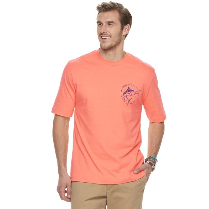 Big & Tall Izod Saltwater Graphic Tee, Men's, Size: 2xb, Drk Orange