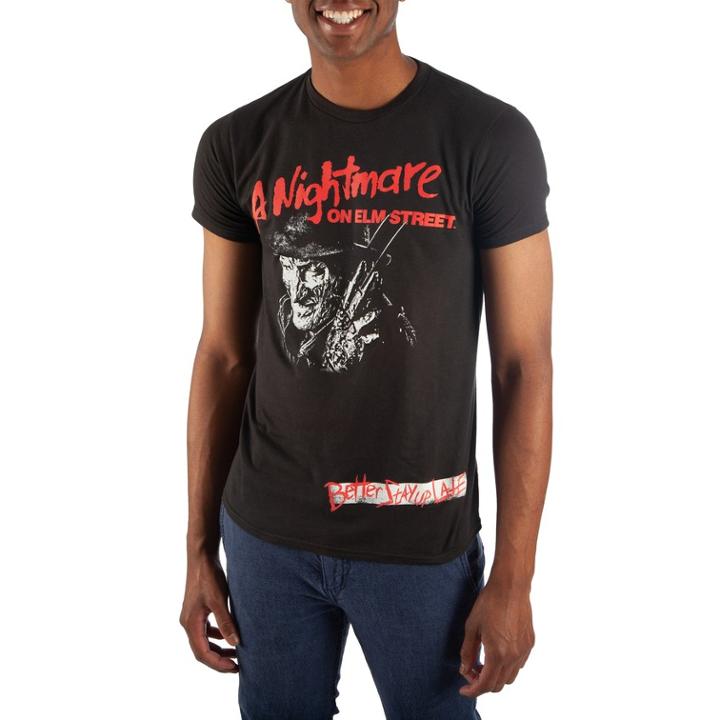 Men's Nightmare On Elm Street Freddy Tee, Size: Medium, Black