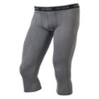 Big & Tall Tek Gear&reg; Dry Tek Base Layer Three-quarter Length Pants, Men's, Size: Xxl Tall, Dark Grey