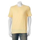 Men's Croft & Barrow&reg; Signature Pocket V-neck Tee, Size: Medium, Med Yellow