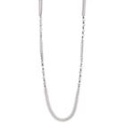 Simply Vera Vera Wang Long Star Station Necklace, Women's, Silver