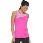 Women's Tek Gear&reg; Asymmetrical Yoke Racerback Tank, Size: Xl, Brt Pink