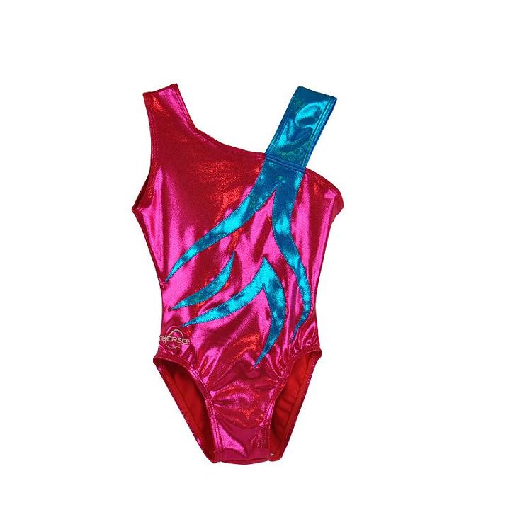 Girls 2-10 Obersee Gymnastics Leotard, Size: Large, Pink
