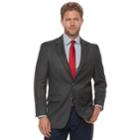 Men's Croft & Barrow&reg; Essential Classic Fit Textured Stretch Sport Coat, Size: 40 - Regular, Black