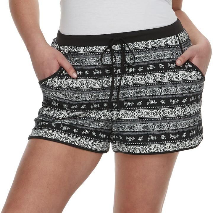 Juniors' Plus Size Mudd&reg; Peached Shorts, Teens, Size: 2xl, Oxford