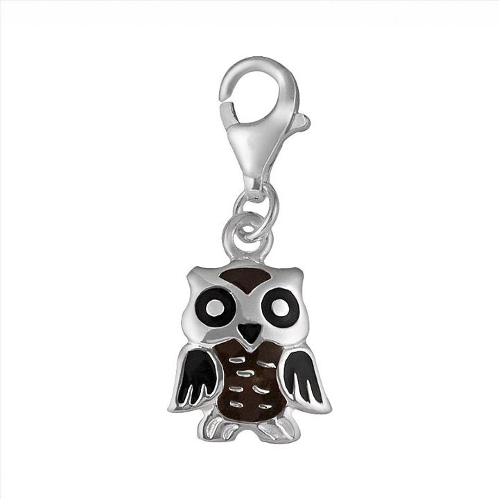 Personal Charm Sterling Silver Owl Charm, Women's