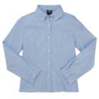 Girls 4-20 & Plus Size French Toast Long Sleeve School Uniform Oxford Top, Girl's, Size: 8, Blue