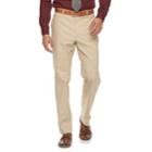 Men's Apt. 9&reg; Slim-fit Tan Stretch Flat-front Suit Pants, Size: 30x29, Beige
