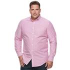Big & Tall Croft & Barrow&reg; Regular-fit Plaid Button-down Shirt, Men's, Size: Xl Tall, Med Pink