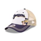 Youth New Era Milwaukee Brewers Logo Play 9forty Adjustable Cap, Boy's, White