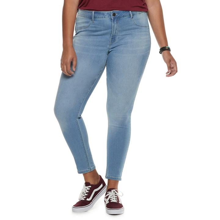 Juniors' Plus Size So&reg; Low-rise Ultimate Jeggings, Teens, Size: 20 W, Blue