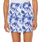 Women's Grand Slam Stained Glass Floral Print Golf Skort, Size: Xs, Blue