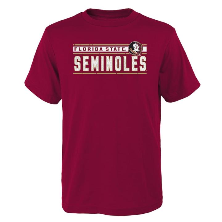 Boys' 4-18 Florida State Seminoles Regeneration Tee, Size: 16-18, Dark Red