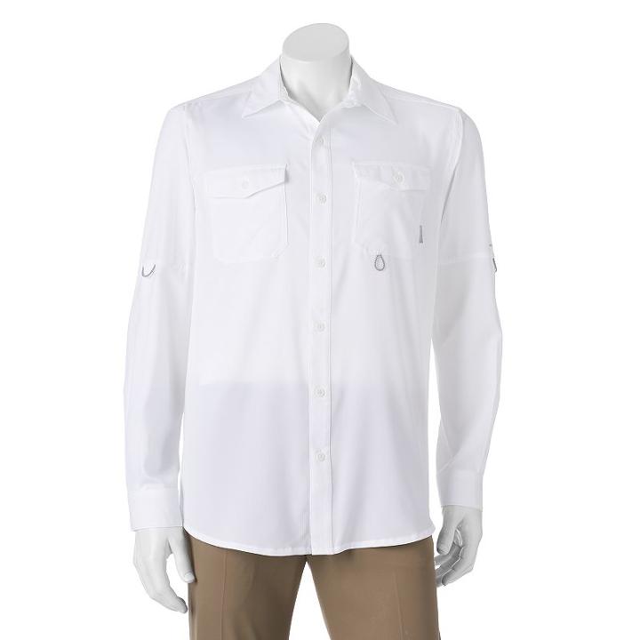 Big & Tall Columbia Pacific Breeze Button-down Shirt, Men's, Size: 3xb, White