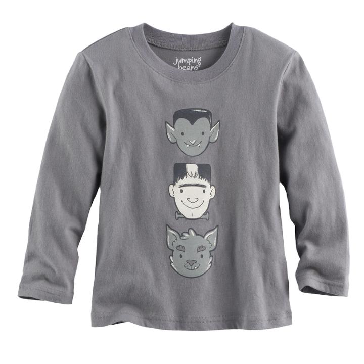 Baby Boy Jumping Beans&reg; Halloween Softest Graphic Tee, Size: 6 Months, Med Grey