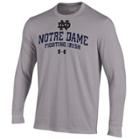Men's Under Armour Notre Dame Fighting Irish Long-sleeve Tee, Size: Xl, Gray