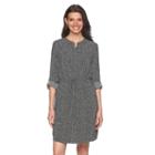 Women's Apt. 9&reg; Crepe Shirt Dress, Size: 0, Black