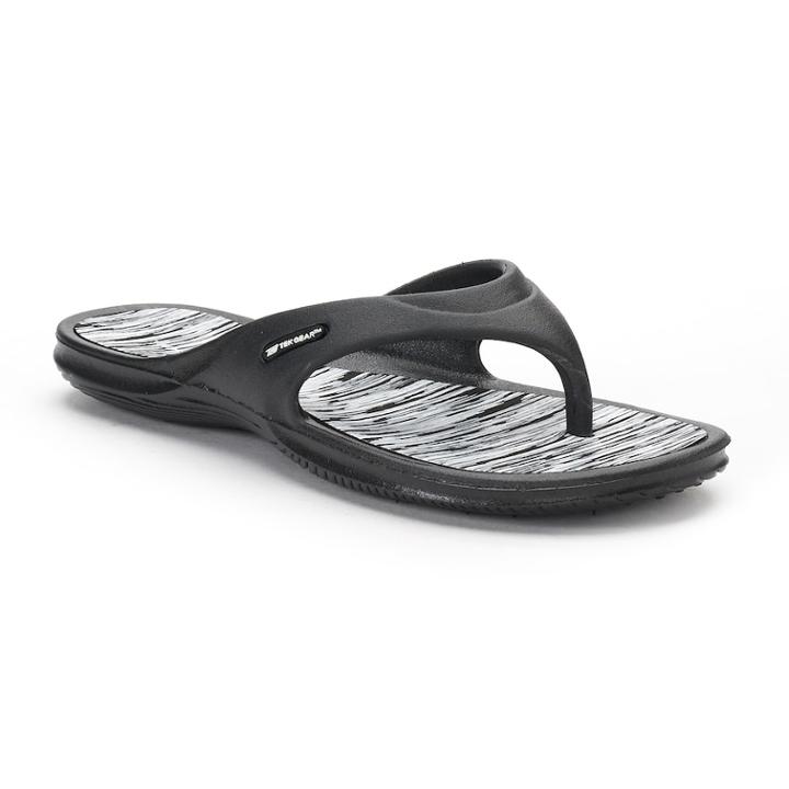 Women's Tek Gear&reg; Printed Molded Sport Sandals, Size: Large, Black