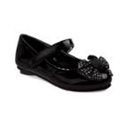 Laura Ashley Toddler Girls' Bow Mary Jane Shoes, Girl's, Size: 6 T, Black