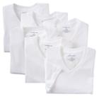 Men's Croft & Barrow&reg; 6-pk. V-neck Tee, Size: Xl, White