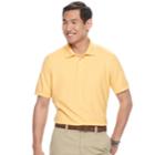 Men's Croft & Barrow&reg; Pique Performance Polo, Size: Medium, Yellow