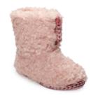 Women's So&reg; Zipper Bootie Slippers, Size: Large, Light Pink