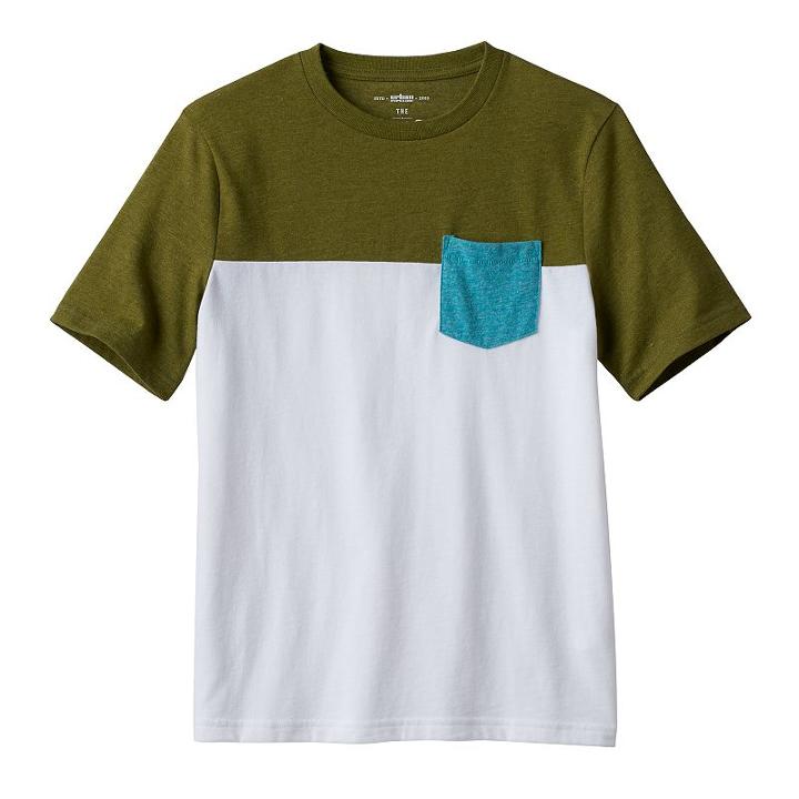 Boys 8-20 Urban Pipeline&reg; Ultimate Colorblock Pocket Tee, Boy's, Size: Large, Green